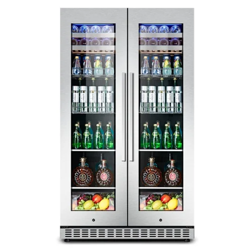 beverage cooler glass door